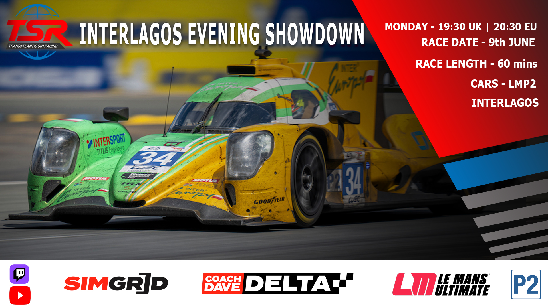 TSR LMP2 Evening Showdown at Interlagos